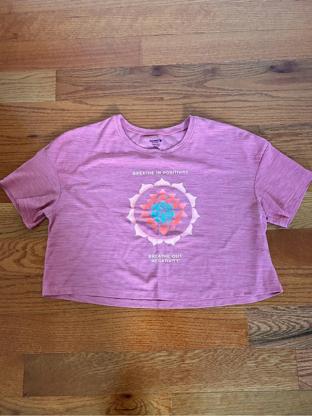 BOGO 🛍️ Old Navy Active Pink Girls' XL 14/16 Breathe On cropped Tee